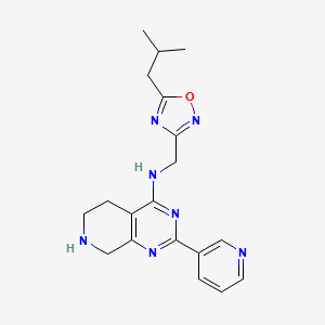 N-[(5-isobutyl-1,2,4-oxadiazol-3-yl)methyl]-2-pyridin-3-yl-5,6,7,8-tetrahydropyrido[3,4-d]pyrimidin-4-amine