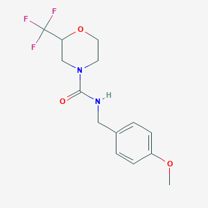 N-(4-methoxybenzyl)-2-(trifluoromethyl)morpholine-4-carboxamide