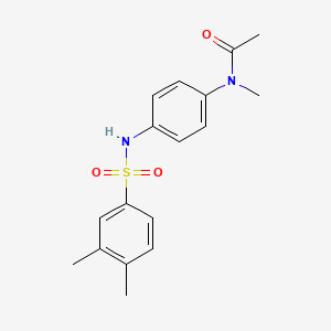 N-(4-{[(3,4-dimethylphenyl)sulfonyl]amino}phenyl)-N-methylacetamide