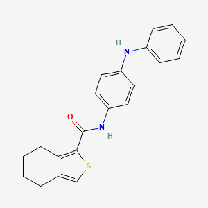 N-[4-(phenylamino)phenyl]-4,5,6,7-tetrahydro-2-benzothiophene-1-carboxamide