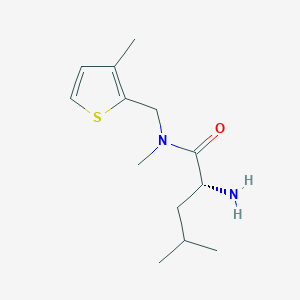 (2R)-2-amino-N,4-dimethyl-N-[(3-methyl-2-thienyl)methyl]pentanamide