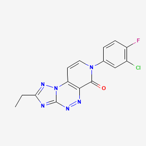 7-(3-chloro-4-fluorophenyl)-2-ethylpyrido[4,3-e][1,2,4]triazolo[5,1-c][1,2,4]triazin-6(7H)-one