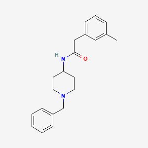 N-(1-benzylpiperidin-4-yl)-2-(3-methylphenyl)acetamide