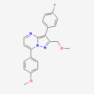 3-(4-fluorophenyl)-2-(methoxymethyl)-7-(4-methoxyphenyl)pyrazolo[1,5-a]pyrimidine