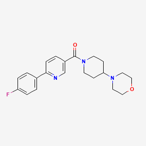 4-(1-{[6-(4-fluorophenyl)pyridin-3-yl]carbonyl}piperidin-4-yl)morpholine