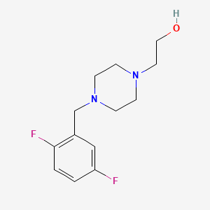 molecular formula C13H18F2N2O B5269741 2-[4-[(2,5-Difluorophenyl)methyl]piperazin-1-yl]ethanol 