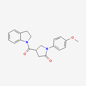 4-(2,3-dihydro-1H-indol-1-ylcarbonyl)-1-(4-methoxyphenyl)pyrrolidin-2-one