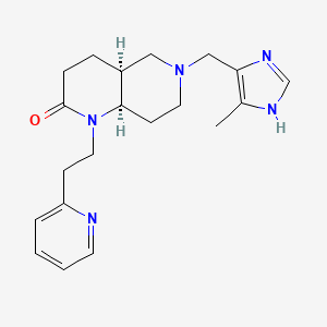 (4aS*,8aR*)-6-[(4-methyl-1H-imidazol-5-yl)methyl]-1-(2-pyridin-2-ylethyl)octahydro-1,6-naphthyridin-2(1H)-one