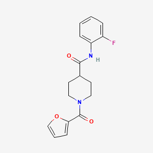 N-(2-fluorophenyl)-1-(furan-2-carbonyl)piperidine-4-carboxamide