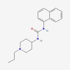 molecular formula C19H25N3O B5269802 1-Naphthalen-1-yl-3-(1-propylpiperidin-4-yl)urea 