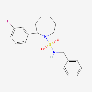 N-benzyl-2-(3-fluorophenyl)azepane-1-sulfonamide