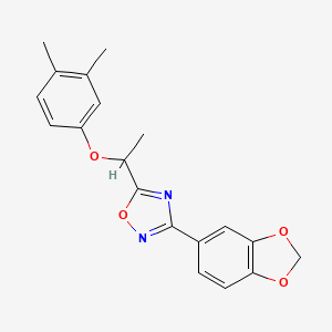 3-(1,3-benzodioxol-5-yl)-5-[1-(3,4-dimethylphenoxy)ethyl]-1,2,4-oxadiazole