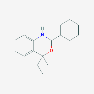 2-cyclohexyl-4,4-diethyl-1,4-dihydro-2H-3,1-benzoxazine