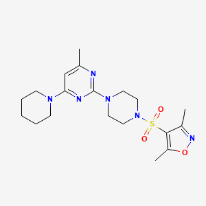 2-{4-[(3,5-dimethyl-4-isoxazolyl)sulfonyl]-1-piperazinyl}-4-methyl-6-(1-piperidinyl)pyrimidine