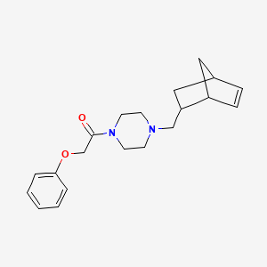 molecular formula C20H26N2O2 B5269903 1-[4-(BICYCLO[2.2.1]HEPT-5-EN-2-YLMETHYL)PIPERAZINO]-2-PHENOXY-1-ETHANONE 