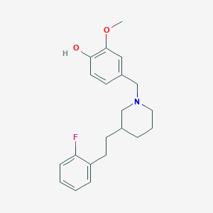 4-({3-[2-(2-fluorophenyl)ethyl]-1-piperidinyl}methyl)-2-methoxyphenol