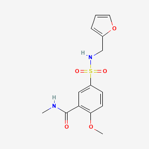 5-{[(2-furylmethyl)amino]sulfonyl}-2-methoxy-N-methylbenzamide