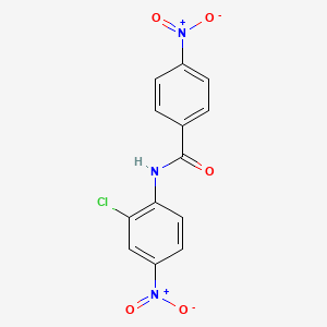 molecular formula C13H8ClN3O5 B5270014 N-(2-chloro-4-nitrophenyl)-4-nitrobenzamide CAS No. 14105-73-8