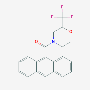 molecular formula C20H16F3NO2 B5270015 4-(9-anthrylcarbonyl)-2-(trifluoromethyl)morpholine 