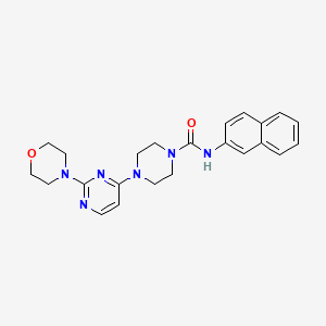 4-[2-(4-morpholinyl)-4-pyrimidinyl]-N-2-naphthyl-1-piperazinecarboxamide