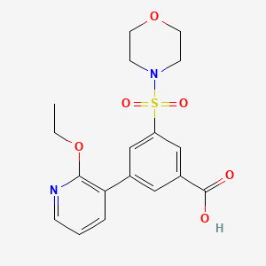 3-(2-ethoxypyridin-3-yl)-5-(morpholin-4-ylsulfonyl)benzoic acid