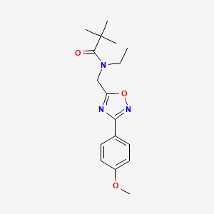 N-ethyl-N-{[3-(4-methoxyphenyl)-1,2,4-oxadiazol-5-yl]methyl}-2,2-dimethylpropanamide