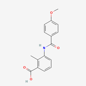 3-[(4-methoxybenzoyl)amino]-2-methylbenzoic acid