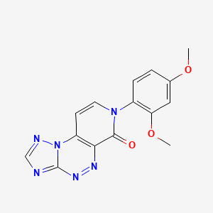 molecular formula C15H12N6O3 B5270113 7-(2,4-dimethoxyphenyl)pyrido[4,3-e][1,2,4]triazolo[5,1-c][1,2,4]triazin-6(7H)-one 