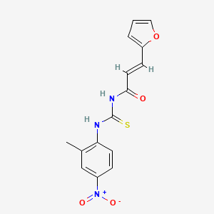 (2E)-3-(furan-2-yl)-N-[(2-methyl-4-nitrophenyl)carbamothioyl]prop-2-enamide