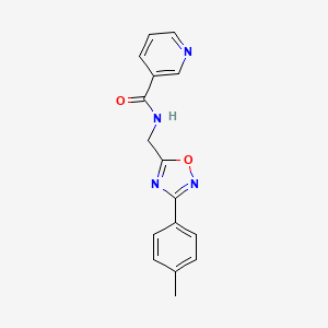 N-{[3-(4-methylphenyl)-1,2,4-oxadiazol-5-yl]methyl}nicotinamide