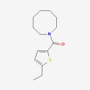 molecular formula C14H21NOS B5270141 1-AZOCANYL(5-ETHYL-2-THIENYL)METHANONE 