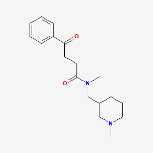 molecular formula C18H26N2O2 B5270154 N-methyl-N-[(1-methylpiperidin-3-yl)methyl]-4-oxo-4-phenylbutanamide 