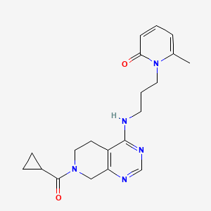 1-(3-{[7-(cyclopropylcarbonyl)-5,6,7,8-tetrahydropyrido[3,4-d]pyrimidin-4-yl]amino}propyl)-6-methylpyridin-2(1H)-one