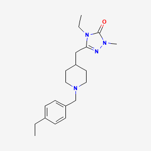 4-ethyl-5-{[1-(4-ethylbenzyl)piperidin-4-yl]methyl}-2-methyl-2,4-dihydro-3H-1,2,4-triazol-3-one