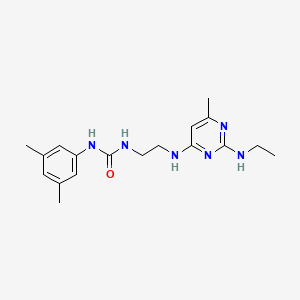 N-(3,5-dimethylphenyl)-N'-(2-{[2-(ethylamino)-6-methyl-4-pyrimidinyl]amino}ethyl)urea