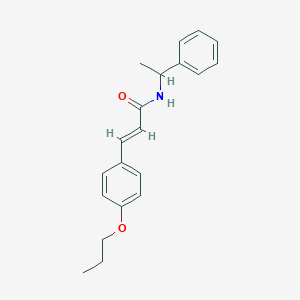 N-(1-phenylethyl)-3-(4-propoxyphenyl)acrylamide