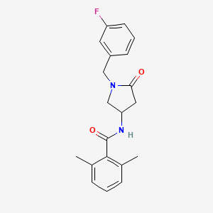 N-[1-(3-fluorobenzyl)-5-oxopyrrolidin-3-yl]-2,6-dimethylbenzamide