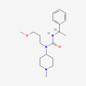 N-(3-methoxypropyl)-N-(1-methyl-4-piperidinyl)-N'-(1-phenylethyl)urea