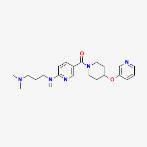 N,N-dimethyl-N'-(5-{[4-(pyridin-3-yloxy)piperidin-1-yl]carbonyl}pyridin-2-yl)propane-1,3-diamine