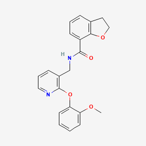 N-{[2-(2-methoxyphenoxy)pyridin-3-yl]methyl}-2,3-dihydro-1-benzofuran-7-carboxamide