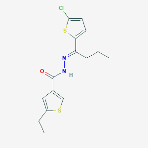 N'-[1-(5-chloro-2-thienyl)butylidene]-5-ethyl-3-thiophenecarbohydrazide