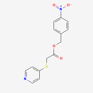 (4-NITROPHENYL)METHYL 2-(PYRIDIN-4-YLSULFANYL)ACETATE