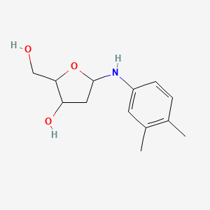 molecular formula C13H19NO3 B5270389 2-deoxy-N-(3,4-dimethylphenyl)pentofuranosylamine 