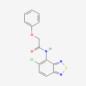 molecular formula C14H10ClN3O2S B5270460 N-(5-chloro-2,1,3-benzothiadiazol-4-yl)-2-phenoxyacetamide 