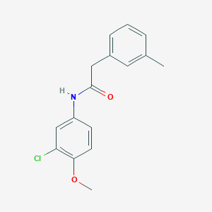 N-(3-chloro-4-methoxyphenyl)-2-(3-methylphenyl)acetamide