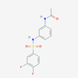 N-(3-{[(3,4-difluorophenyl)sulfonyl]amino}phenyl)acetamide