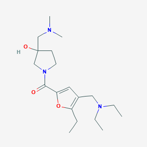 1-{4-[(diethylamino)methyl]-5-ethyl-2-furoyl}-3-[(dimethylamino)methyl]-3-pyrrolidinol