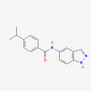 molecular formula C17H17N3O B5270560 N-(1H-indazol-5-yl)-4-(propan-2-yl)benzamide 