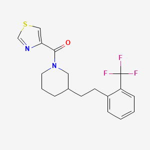 1-(1,3-thiazol-4-ylcarbonyl)-3-{2-[2-(trifluoromethyl)phenyl]ethyl}piperidine