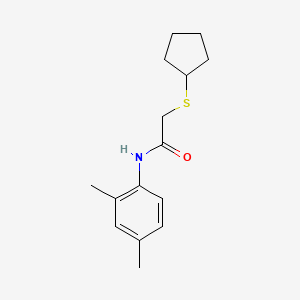 2-(cyclopentylthio)-N-(2,4-dimethylphenyl)acetamide